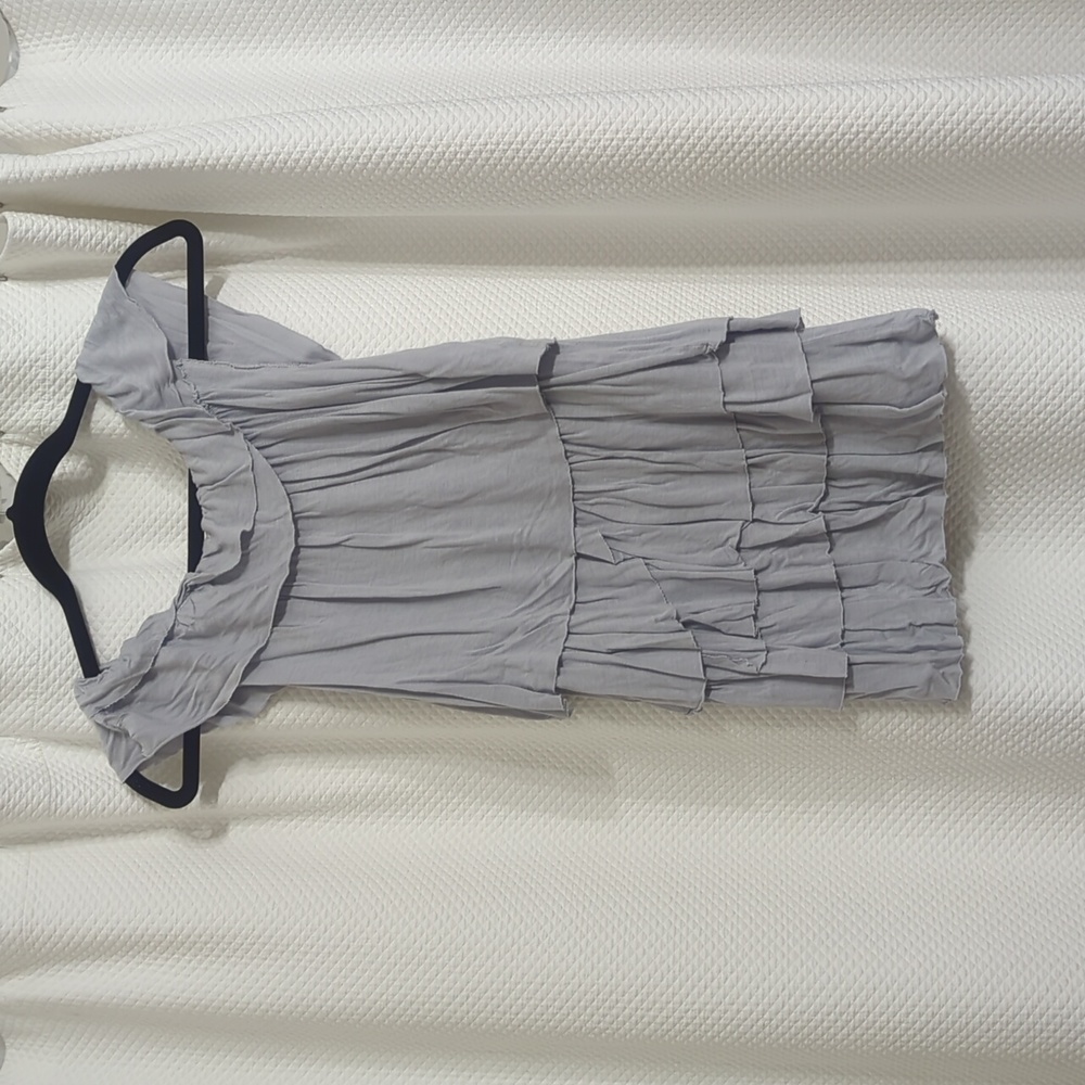 J crew light blue ruffly tank top - Picture 3 of 3